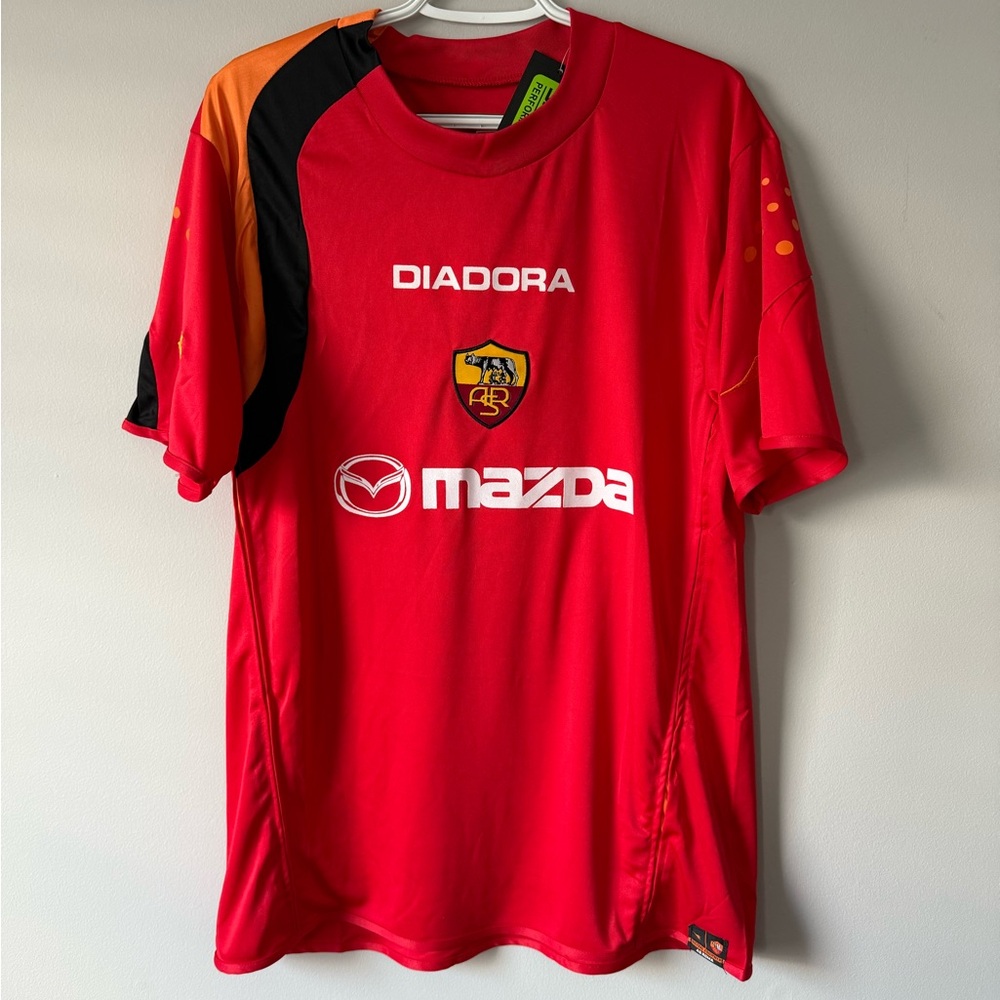 Francesco Totti AS Roma New Men’s Retro Vintage Diadora Red Home Soccer Jersey